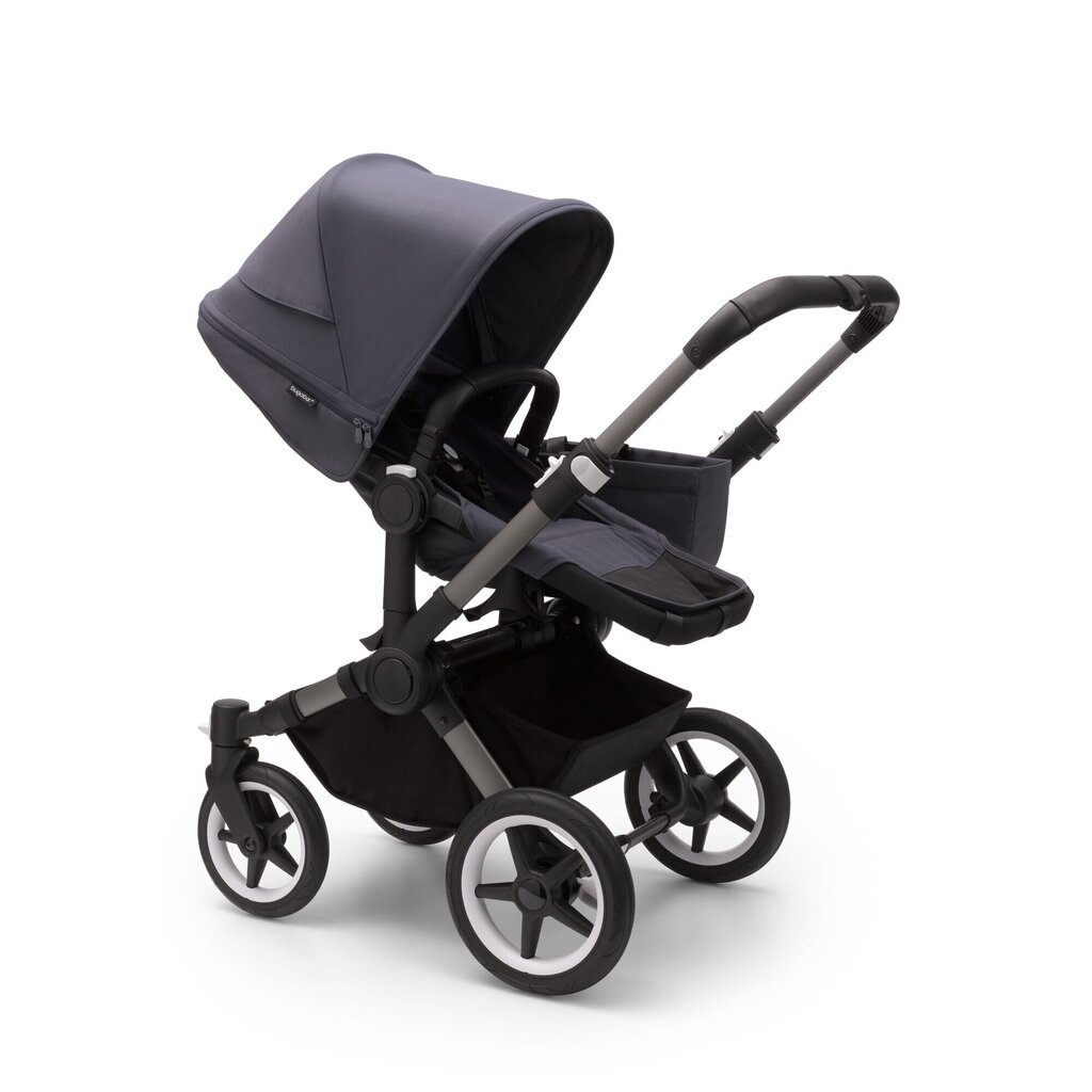 Bugaboo Donkey 5 Mono universalus vežimėlis, Graphite/Stormy Blue-Stormy Blue kaina ir informacija | Vežimėliai | pigu.lt