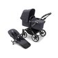 Bugaboo Donkey 5 Mono universalus vežimėlis, Graphite/Stormy Blue-Stormy Blue kaina ir informacija | Vežimėliai | pigu.lt