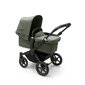 Bugaboo Donkey 5 Mono universalus vežimėlis, Black/Forest Green-Forest Green kaina ir informacija | Vežimėliai | pigu.lt