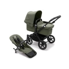 Bugaboo Donkey 5 Mono universalus vežimėlis, Black/Forest Green-Forest Green kaina ir informacija | Bugaboo Vaikams ir kūdikiams | pigu.lt