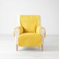 Douceur d’Intérieur dygsniuotas krėslo užtiesalas Lounge, 165x179 cm, geltonas kaina ir informacija | Baldų užvalkalai | pigu.lt
