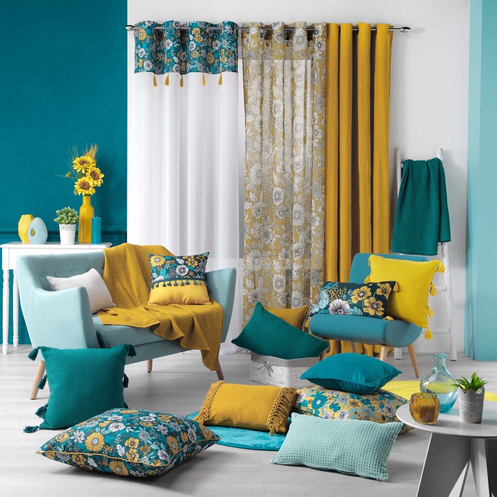 Dekoratyvinė pagalvėlė Tasselina Yellow kaina ir informacija | Dekoratyvinės pagalvėlės ir užvalkalai | pigu.lt
