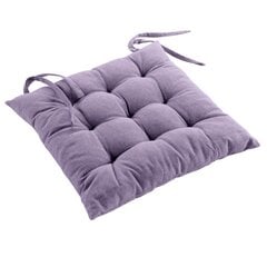 Стеганая подушка для стула Douceur d'Intérieur Mistral, светло-фиолетовая, 40x40 см цена и информация | Декоративные подушки и наволочки | pigu.lt