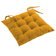 Douceur d’Intérieur dygsniuota kėdės pagalvė Mistral, tamsiai geltona, 40x40 cm kaina ir informacija | Dekoratyvinės pagalvėlės ir užvalkalai | pigu.lt