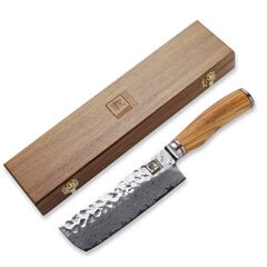 Japoniško Damasko plieno peilis OLEIO Zayiko, Olive Series, Nakiri, 18 cm kaina ir informacija | Peiliai ir jų priedai | pigu.lt