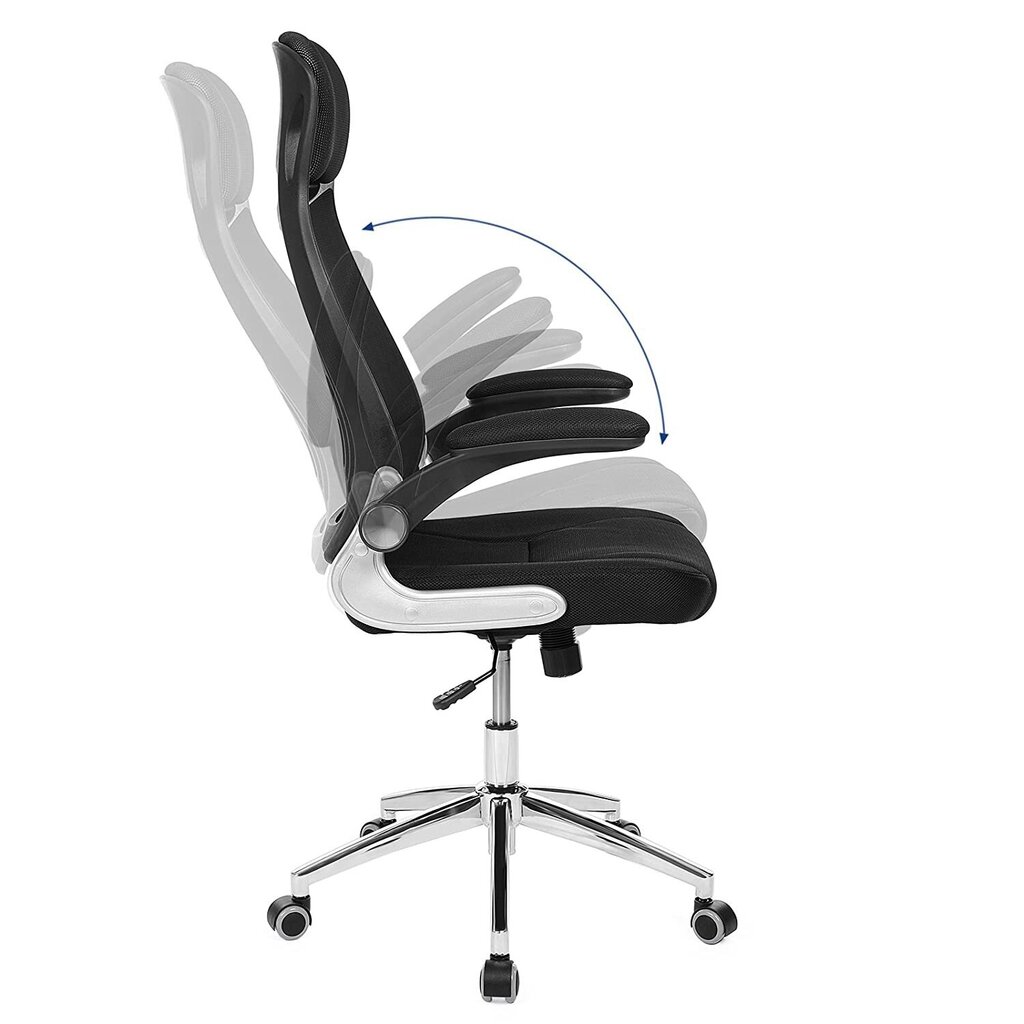 Biuro kėdė su tinkleliu OBN86BK, juoda kaina ir informacija | Biuro kėdės | pigu.lt