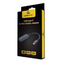 Адаптер USB C—vga Gembird A-USB3C-VGA-01 цена и информация | Адаптеры, USB-разветвители | pigu.lt