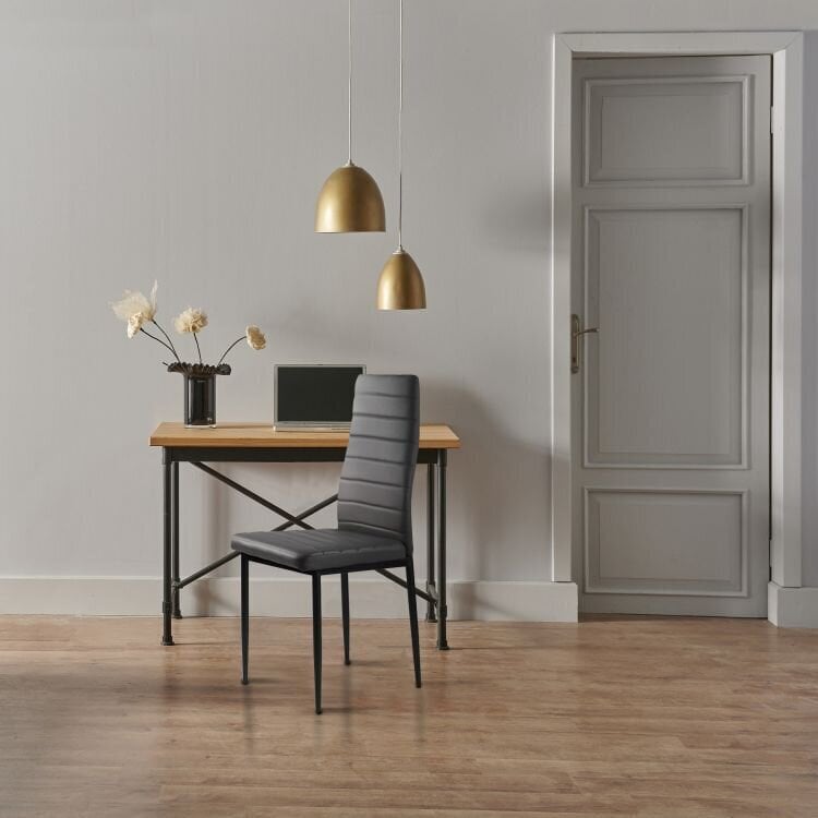 4-ių kėdžių komplektas ModernHome Prestige, juodas kaina ir informacija | Virtuvės ir valgomojo kėdės | pigu.lt
