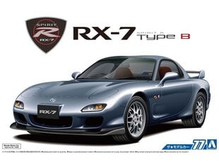 Сборная пластиковая модель Aoshima - Mazda FD3S RX-7 Spirit R Type B '02, 1/24, 06193 цена и информация | Конструкторы и кубики | pigu.lt