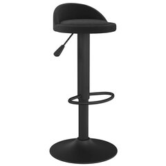 Baro taburetė, juoda, aksomas kaina ir informacija | Virtuvės ir valgomojo kėdės | pigu.lt
