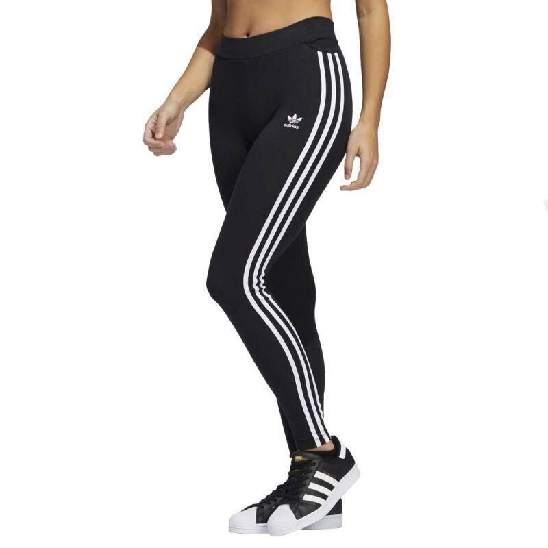 Sportinės tamprės moterims Adidas Adicolor Classics 3-Stripes Tights W HD2350, juodos цена и информация | Sportinė apranga moterims | pigu.lt