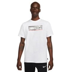 Мужская спортивная футболка Nike NK Fc Tee Seasonal Block M DH7444, белая цена и информация | Мужская спортивная одежда | pigu.lt