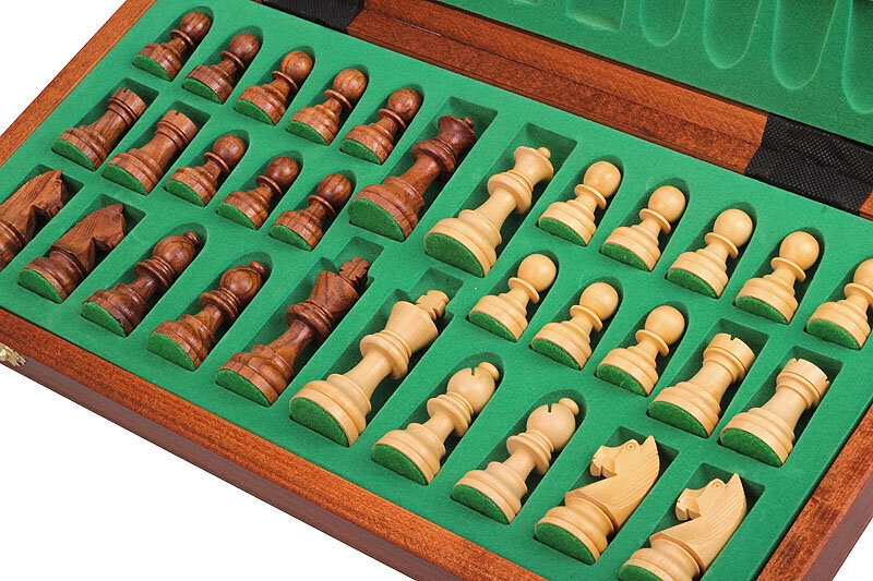 Šachmatų lenta Staunton, medinė kaina ir informacija | Stalo žaidimai, galvosūkiai | pigu.lt