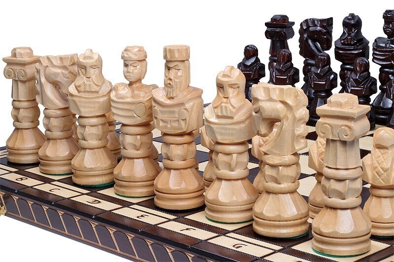 Šachmatų lenta su medinėmis sagomis kaina ir informacija | Stalo žaidimai, galvosūkiai | pigu.lt