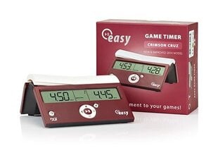 Skaitmeninis šachmatų laikrodis DGT Easy Crimson Cruz kaina ir informacija | Stalo žaidimai, galvosūkiai | pigu.lt