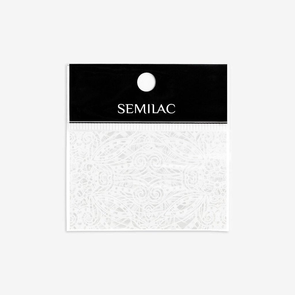 Transferinė folija Semilac Transfer Foil, White Lace Nr. 15 цена и информация | Manikiūro, pedikiūro priemonės | pigu.lt