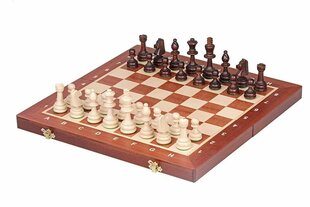 Шахматная доска с деревянными пуговицами Турнир №4 цена и информация | Настольные игры, головоломки | pigu.lt