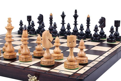 Šachmatų lenta su mediniais mygtukais kaina ir informacija | Stalo žaidimai, galvosūkiai | pigu.lt