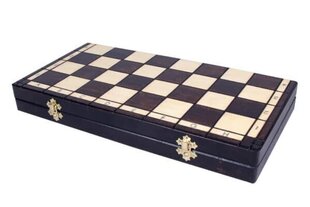 Šachmatų lenta su mėlynomis ir raudonomis figūrėlėmis Babushka kaina ir informacija | Stalo žaidimai, galvosūkiai | pigu.lt