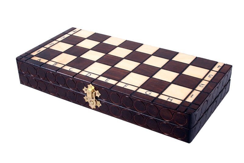 Šachmatų lenta su medinėmis figūrėlėmis Karalius kaina ir informacija | Stalo žaidimai, galvosūkiai | pigu.lt