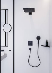 Двойной крючок Hansgrohe AddStoris, черный матовый цена и информация | Аксессуары для ванной комнаты | pigu.lt