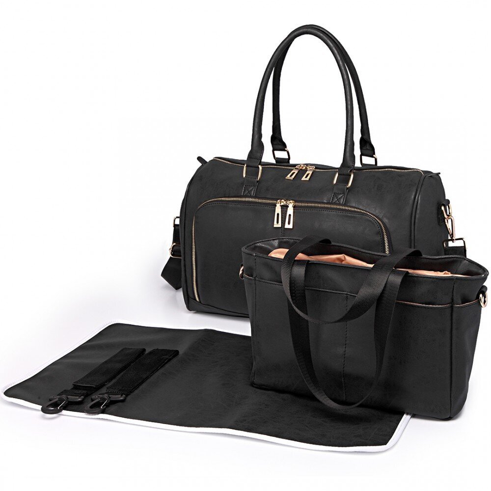 Vaikiškų aksesuarų krepšys Miss Black, juodas kaina ir informacija | Vežimėlių priedai | pigu.lt