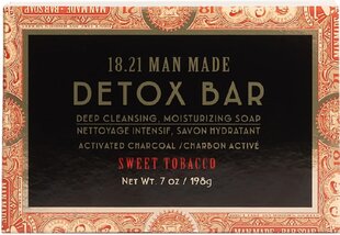 Valomasis muilas 1821ManMade Detox Bar Soap sweet Tobacco, 198 g цена и информация | Мыло | pigu.lt