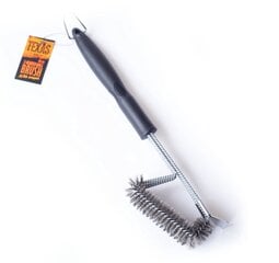 Щетка для чистки гриля Texas Club BRUSH-G3, 44x7 см, серебристый цвет цена и информация | Аксессуары для гриля и барбекю | pigu.lt