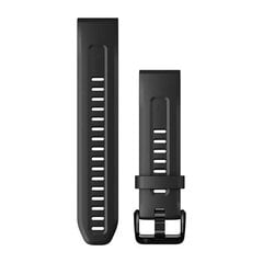Garmin QuickFit Силиконовый ремешок, 22 мм, черный цена и информация | Аксессуары для смарт-часов и браслетов | pigu.lt