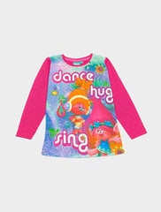 Блузка для девочки Тролли цена и информация | Рубашки для девочек | pigu.lt