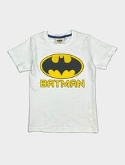 Футболка для мальчика Batman, белая цена и информация | Рубашка для мальчиков | pigu.lt
