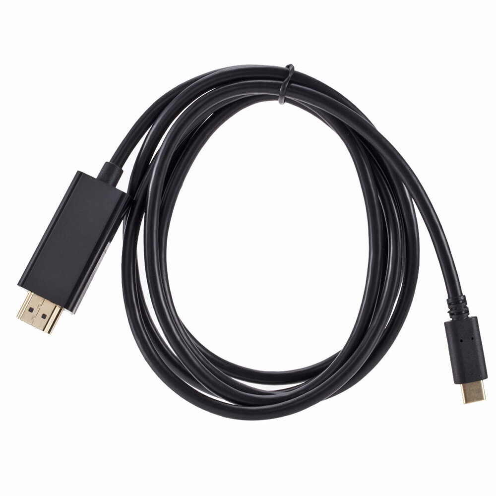 Kabelis USB-C - HDMI 4K*2K 1,8m, juodas kaina ir informacija | Kabeliai ir laidai | pigu.lt