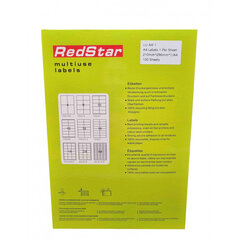 Lipnus Popierius RedStar A4, 1 etiketės, 100 lapų kaina ir informacija | Sąsiuviniai ir popieriaus prekės | pigu.lt