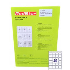 Lipnus Popierius RedStar A4, 40 etikečių, 100 lapų цена и информация | Тетради и бумажные товары | pigu.lt