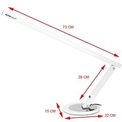 Настольная лампа SLIM 20Вт, белая цена и информация | Настольные светильники | pigu.lt