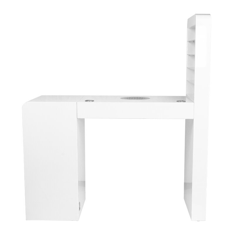 Manikiūro stalas su lentyna, baltas kaina ir informacija | Kosmetiniai staliukai | pigu.lt