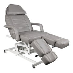 "Косметическое электрическое кресло Azzurro 673AS pedi 1 motor grey цена и информация | Мебель для салонов красоты | pigu.lt