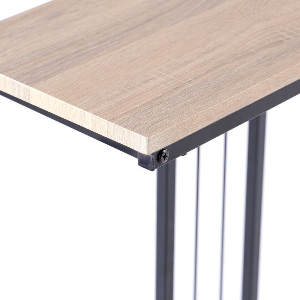 Kavos staliukas Homede Flurta Maple, rudas, 450x250x630 mm kaina ir informacija | Virtuvės ir valgomojo stalai, staliukai | pigu.lt