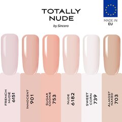 Gelinio nagų lako rinkinys Sincero Salon Totally Nude, 6 vnt. x 6 ml kaina ir informacija | Nagų lakai, stiprintojai | pigu.lt