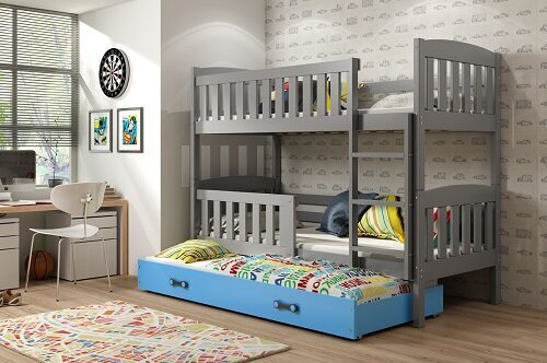 Vaikiška dviaukštė lovaBMS47PZI kaina ir informacija | Vaikiškos lovos | pigu.lt