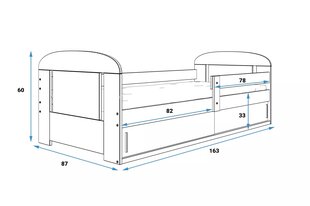детская кроватка BMS94B цена и информация | Детские кровати | pigu.lt