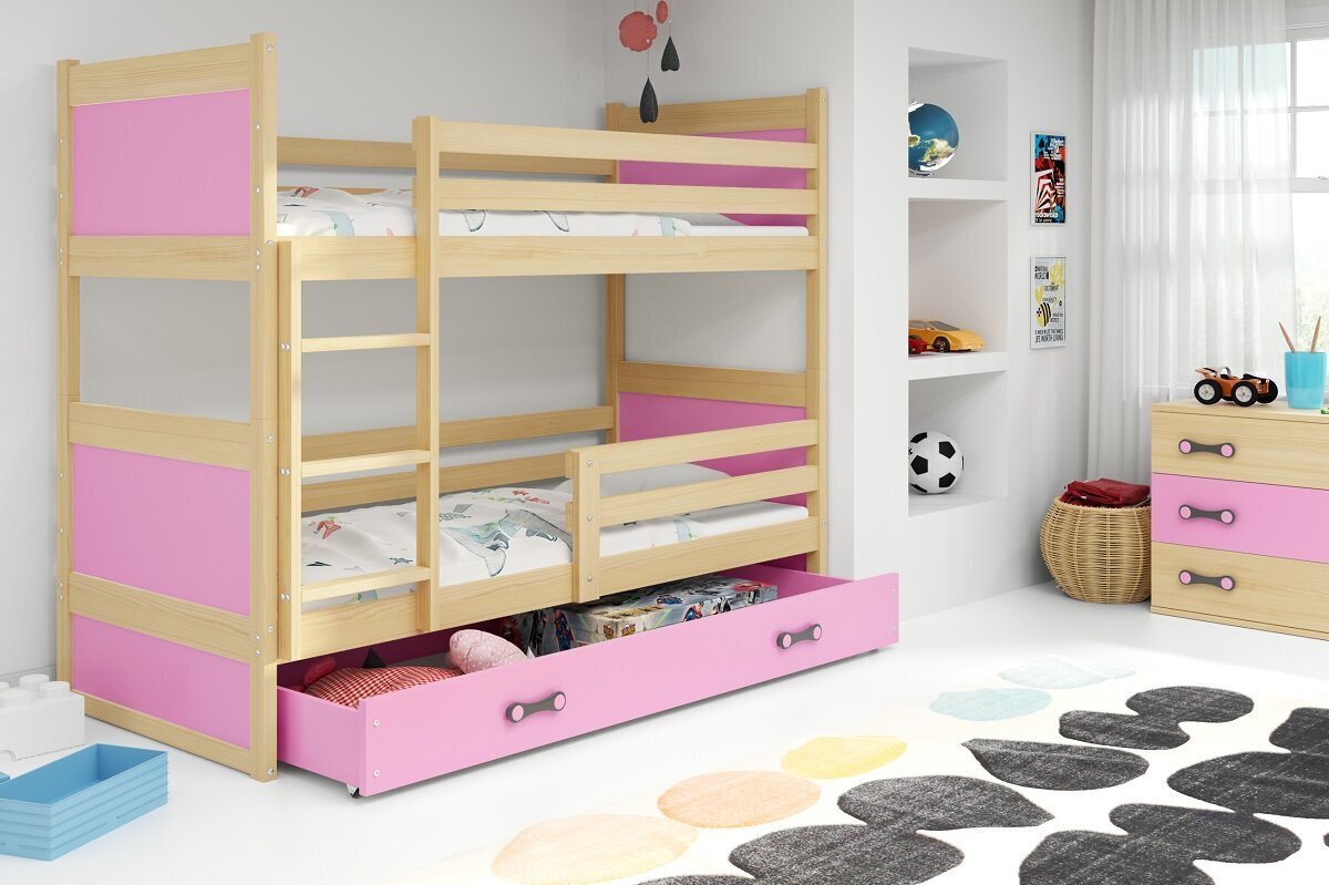 Dviaukštė lova BMS159R kaina ir informacija | Vaikiškos lovos | pigu.lt