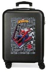 Чемодан Spiderman 55*38*20 см, черный цена и информация | Чемоданы, дорожные сумки | pigu.lt