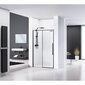 Dušo durys Solar Black, 90x195 cm kaina ir informacija | Dušo durys ir sienelės | pigu.lt