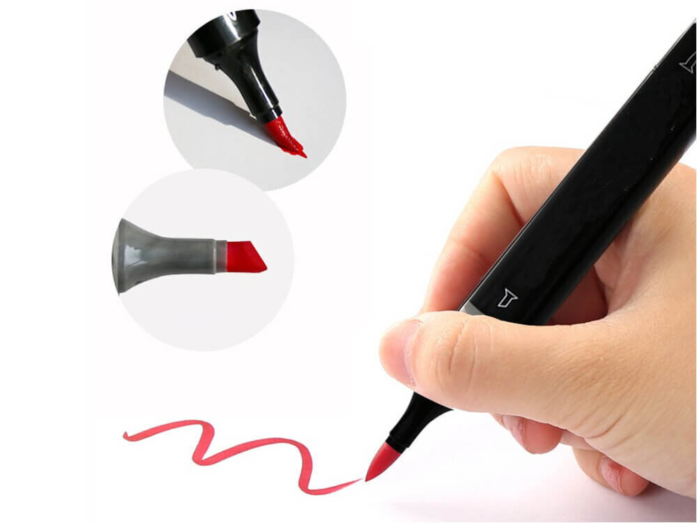 Dvipusiai markeriai-flomasteriai Touch, 168 vnt +Užrašų knygelė kaina ir informacija | Piešimo, tapybos, lipdymo reikmenys | pigu.lt