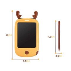 Детский планшет для рисования с LCD экраном + стилус, 4.4" "Олень" цена и информация | Развивающие игрушки | pigu.lt