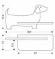 Sieninis šviestuvas Candellux Kids Dog 21-00989 kaina ir informacija | Sieniniai šviestuvai | pigu.lt
