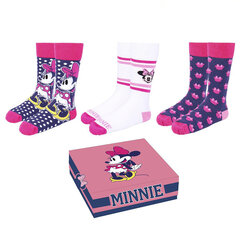 Kojinės moterims Minnie Mouse S0729413, įvairių spalvų, 3 poros kaina ir informacija | Moteriškos kojinės | pigu.lt