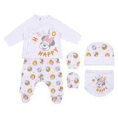 Предметы одежды Minnie Mouse 4 Предметы Белый (1 месяц) цена и информация | Комплекты одежды для новорожденных | pigu.lt