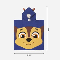 Пончо-полотенце с капюшоном The Paw Patrol Синий (50 x 115 cm) цена и информация | Полотенца | pigu.lt